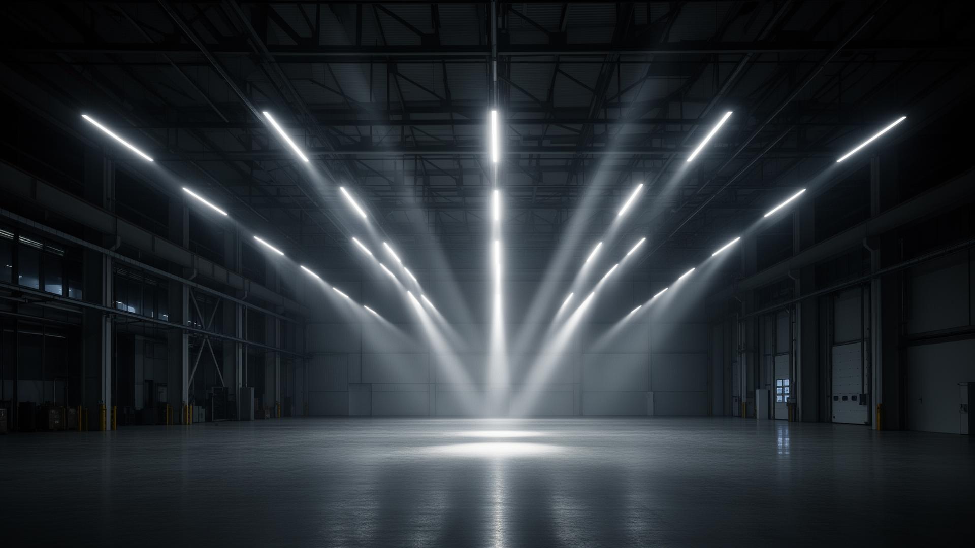 Промышленное LED освещение склада